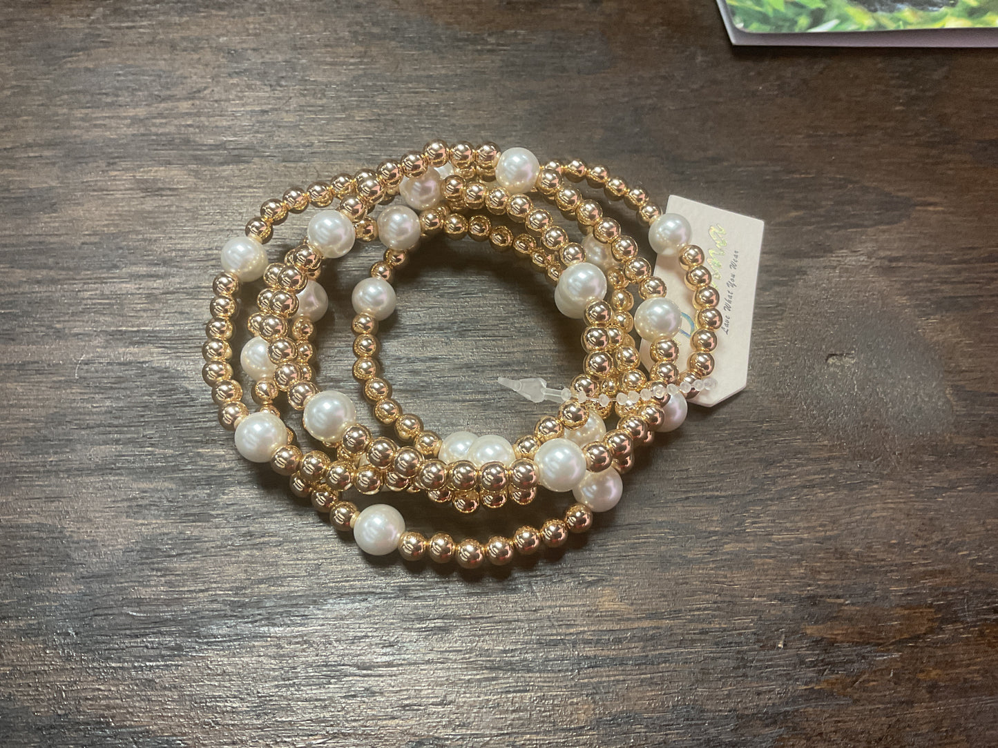 Beaded Pearl Stack