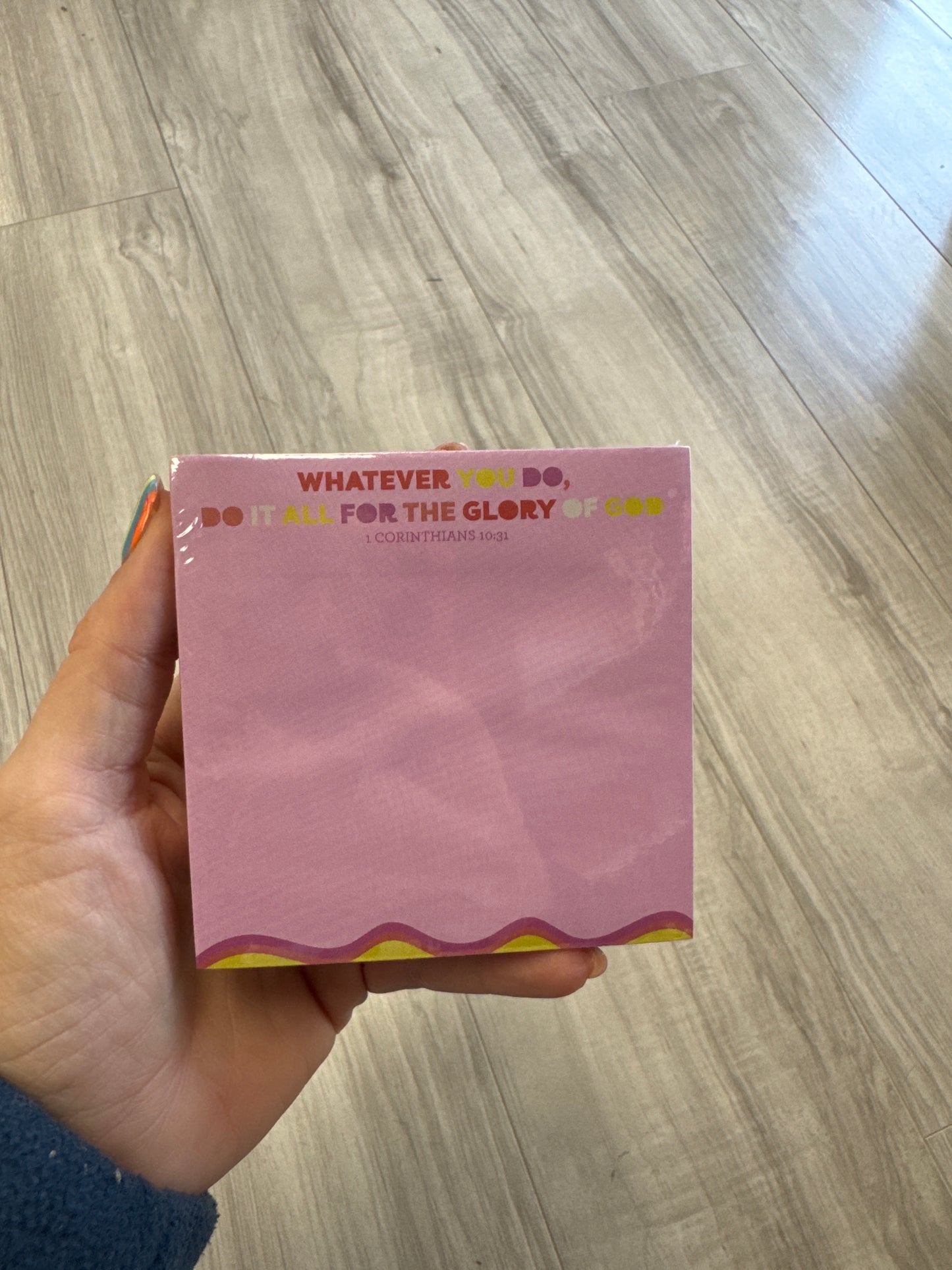 Glory to God Sticky Notepad