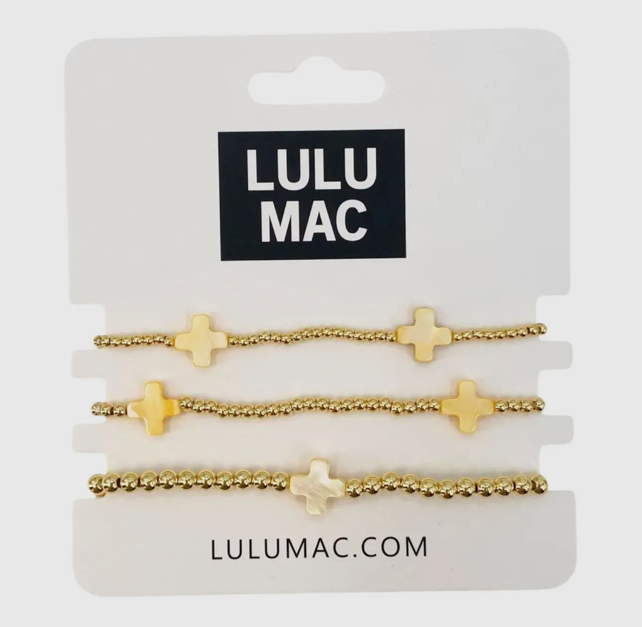 Lulu Mac Cross Bracelet Stack