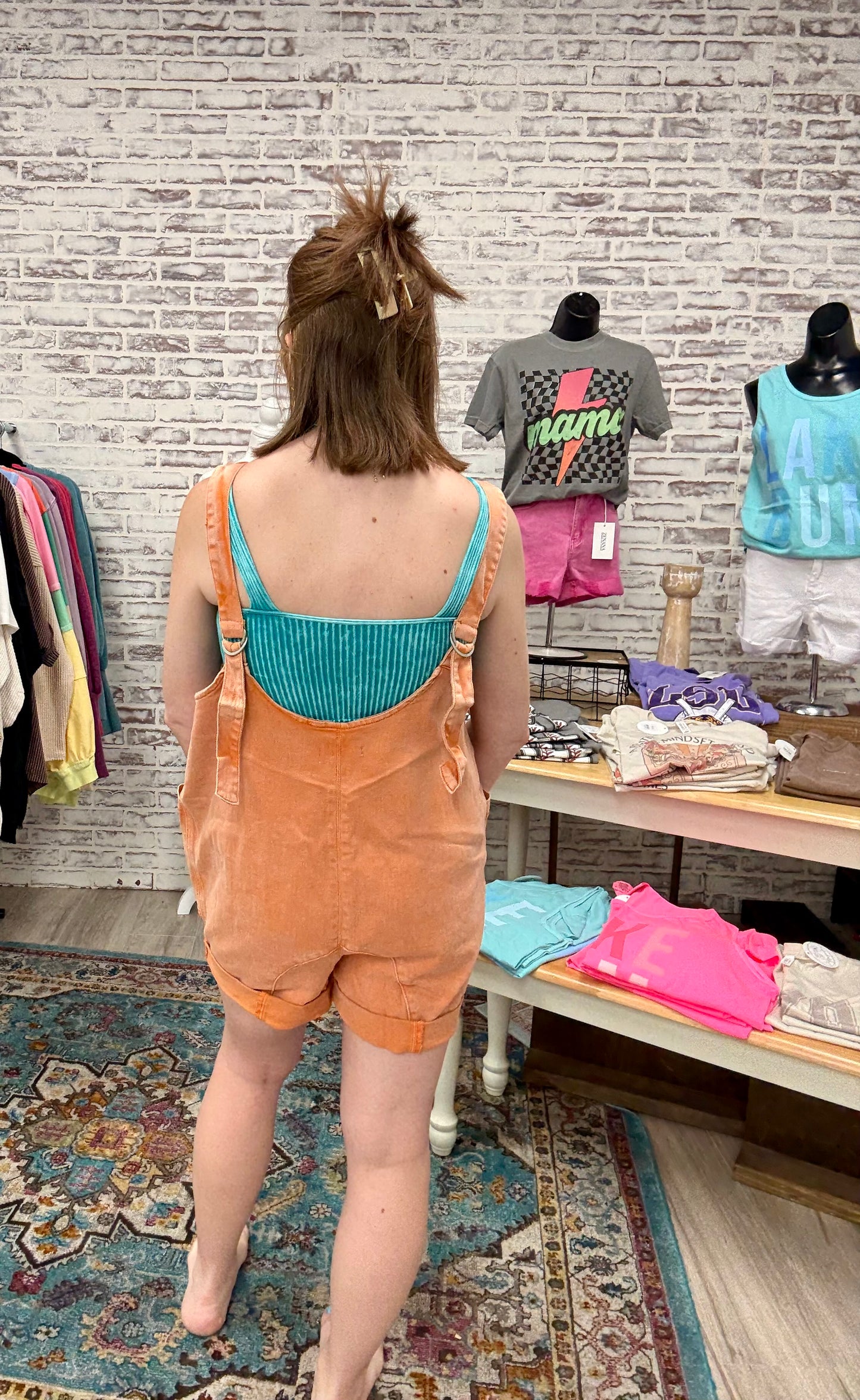 Denim Romper