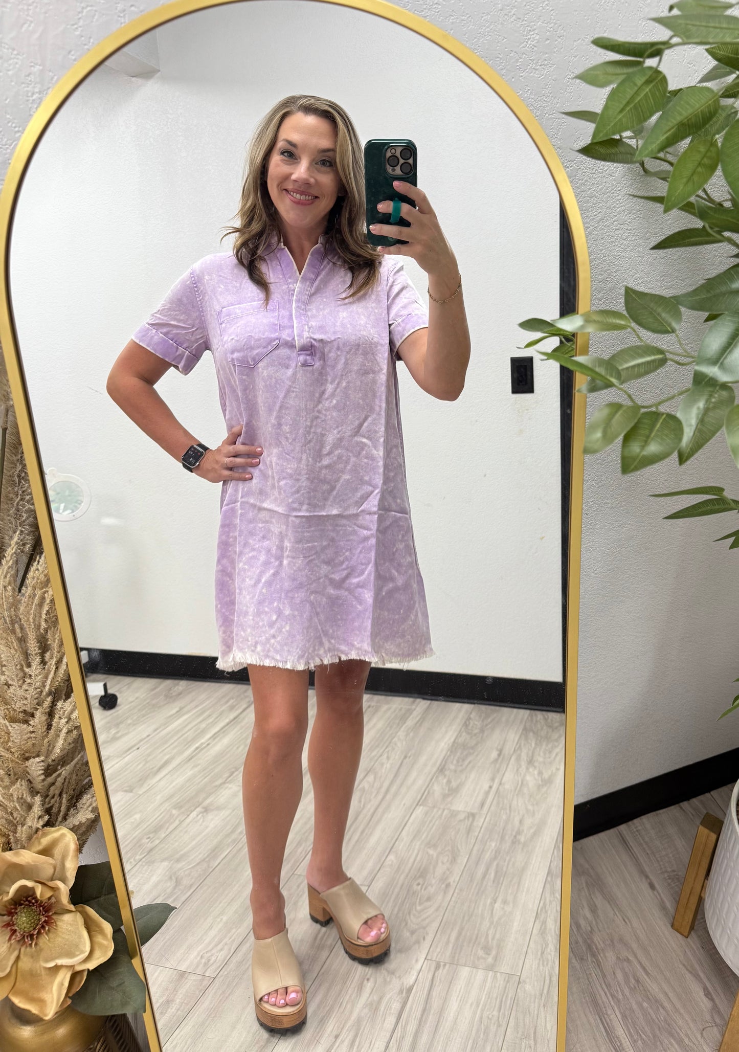 Tencel Washed Shirt Dress