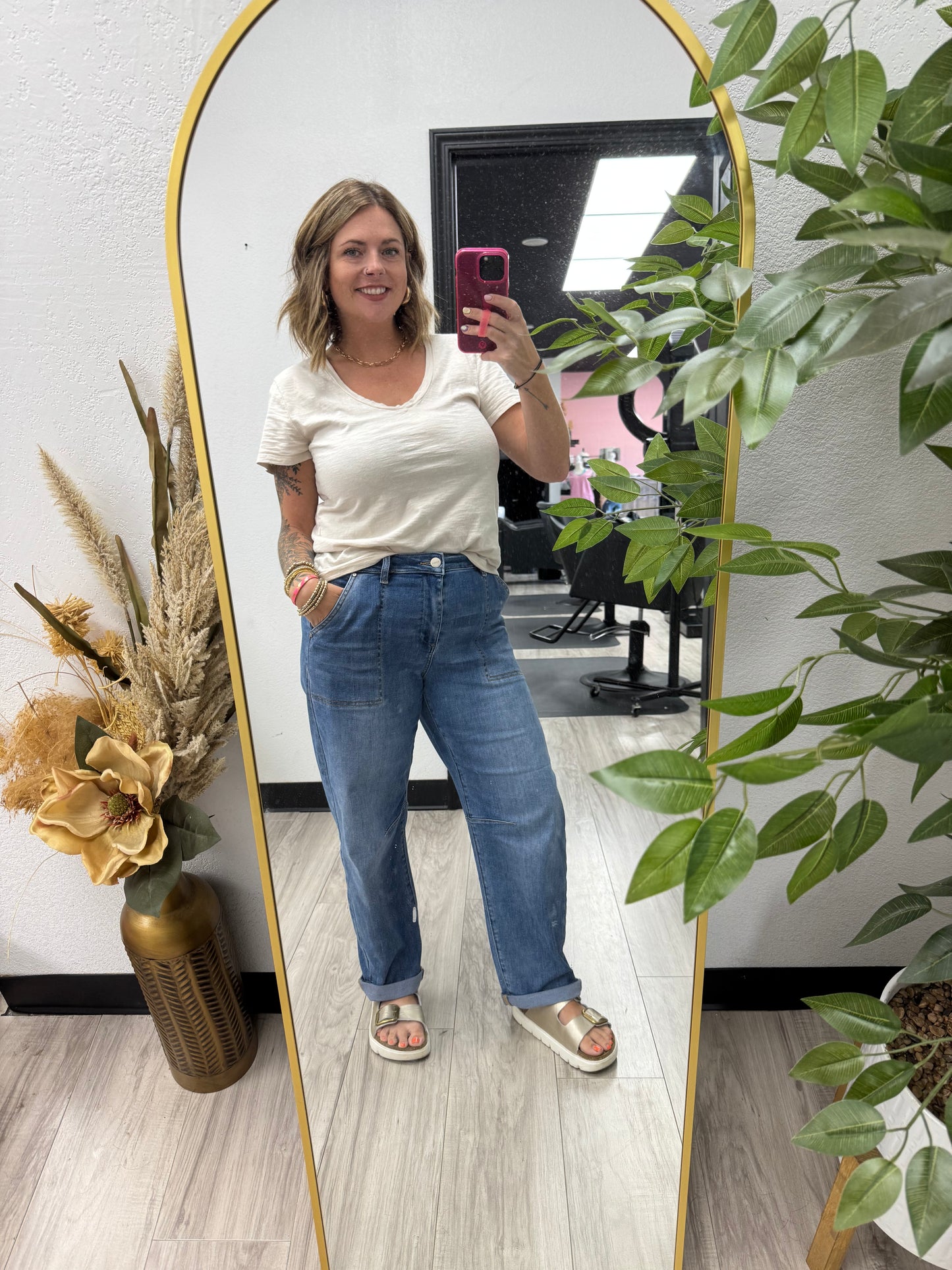 Light Barrel Jeans