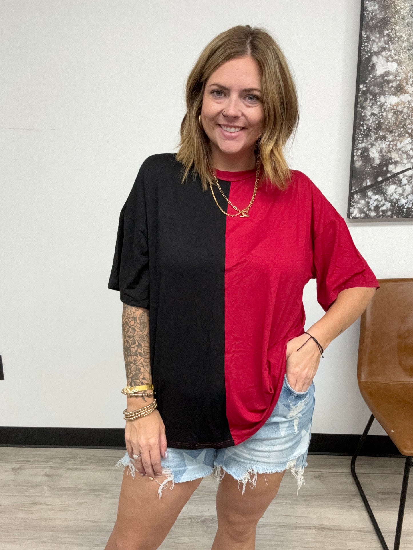 Split Game Day Top