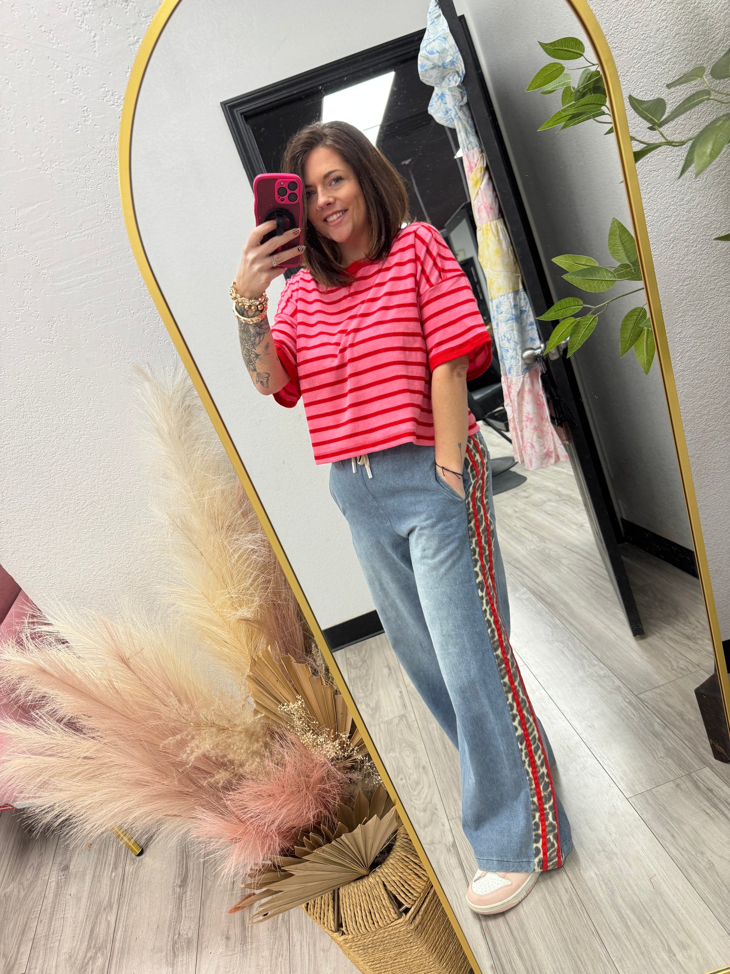 Leopard Strip Pants