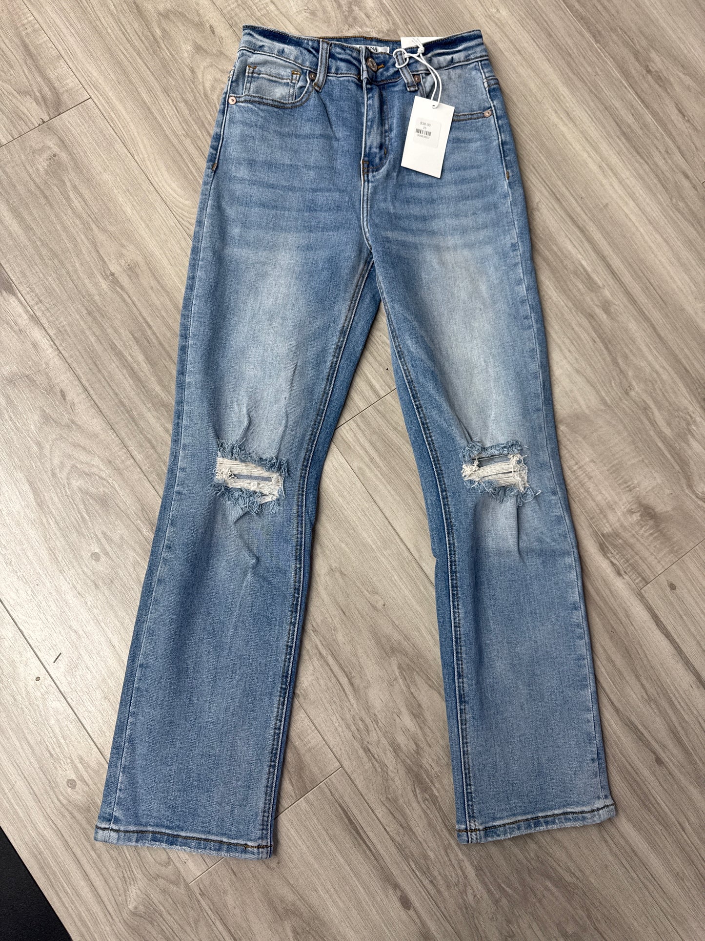Medium Wash Distressed Jeans