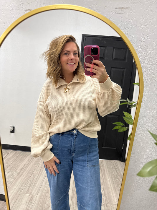 Cream Knit Pullover