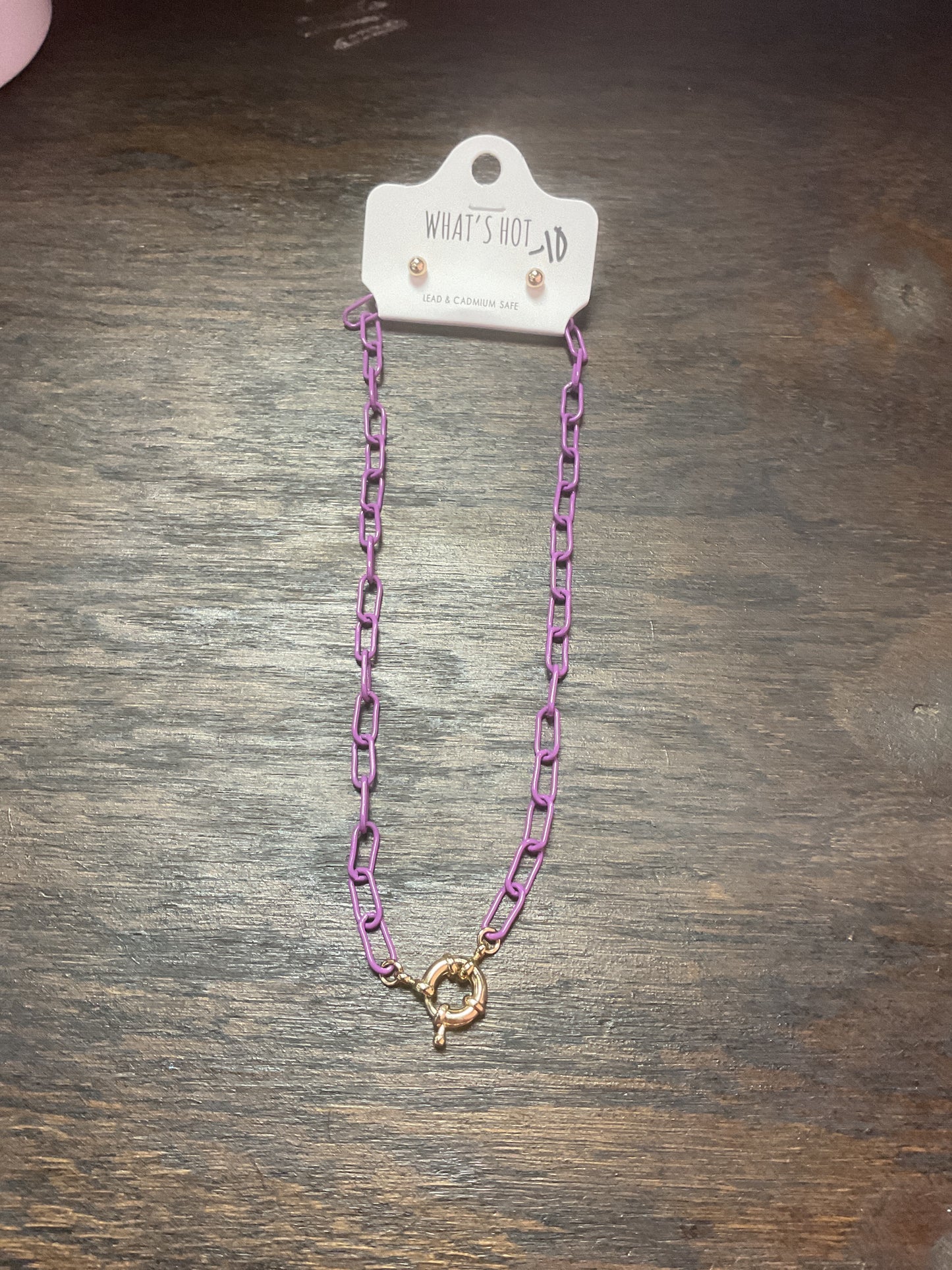 Purple Chain Necklace
