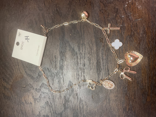 Gold Charm Necklace