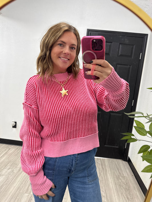Two Toned Cozy Top