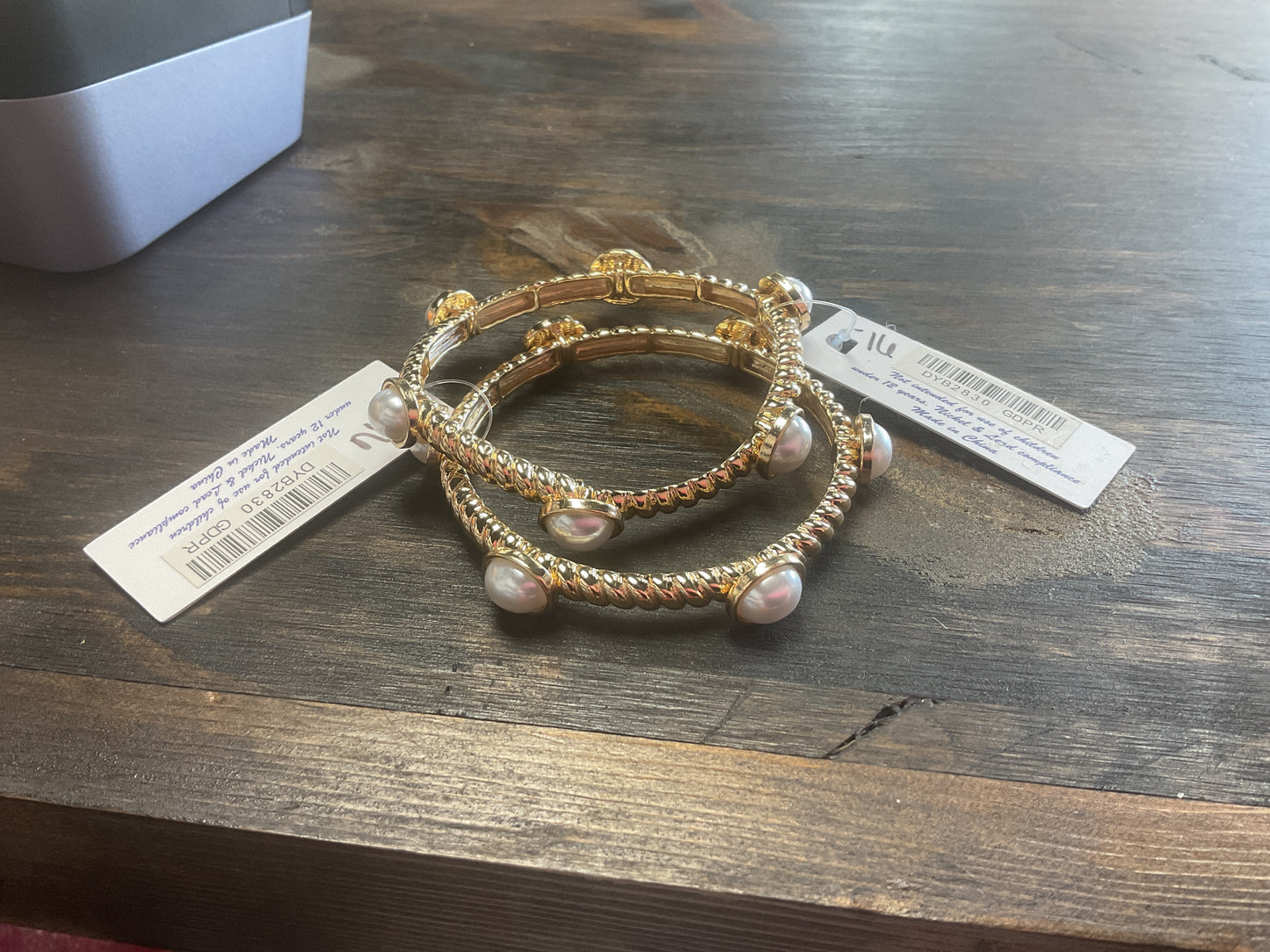 Studded Pearl Bracelet