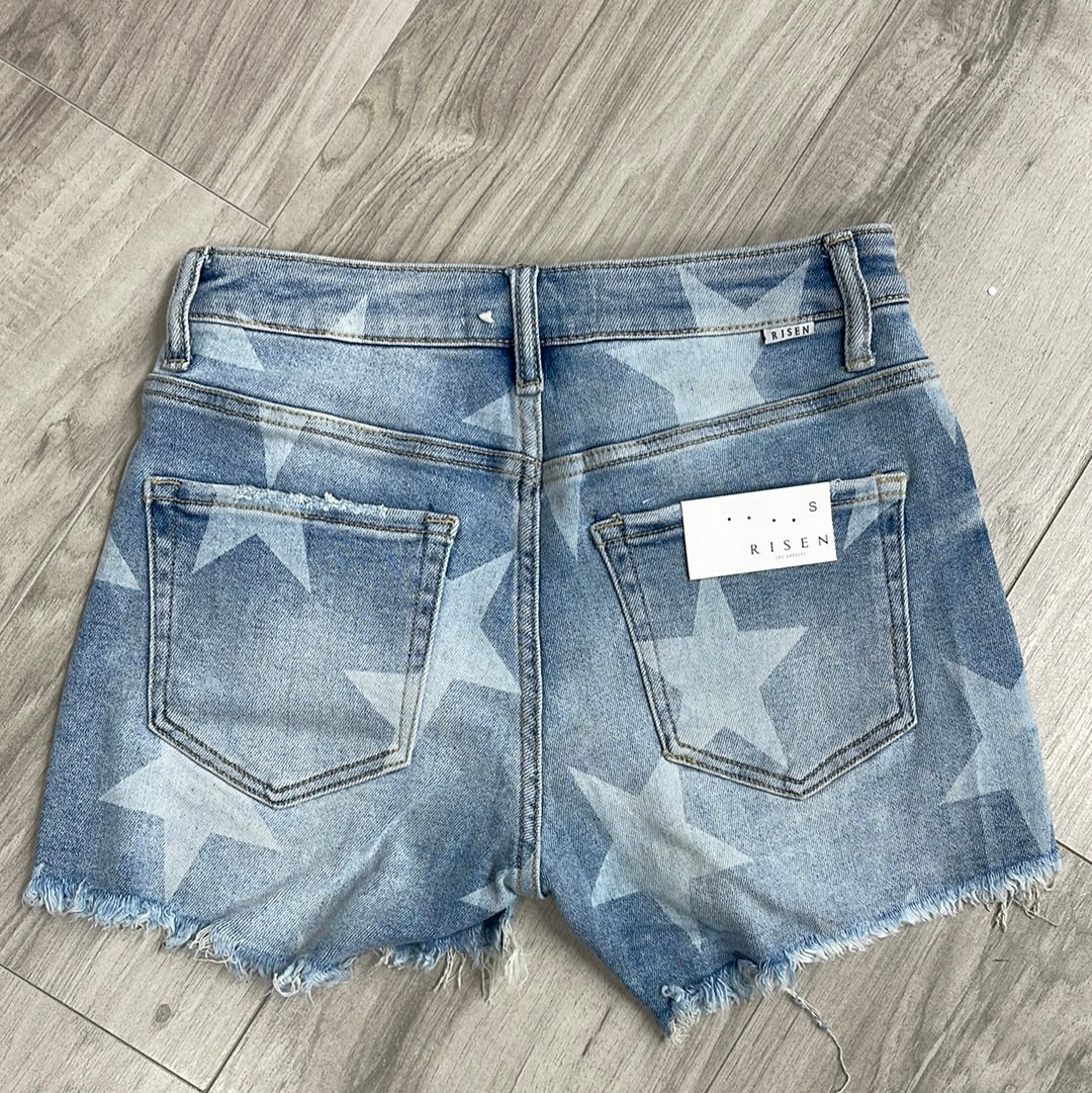 Star Denim Shorts