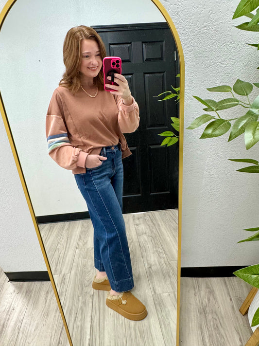 Dark Washed Barrel Jeans