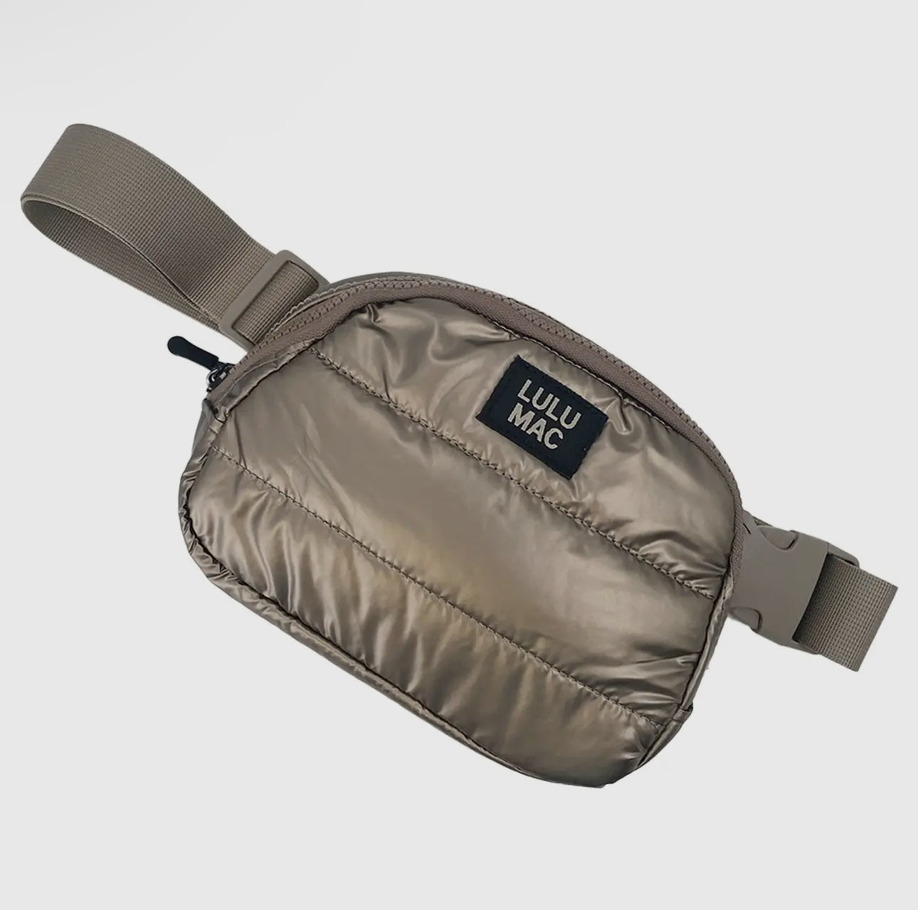 Lulu Mac Puffer Metallic Belt Bag
