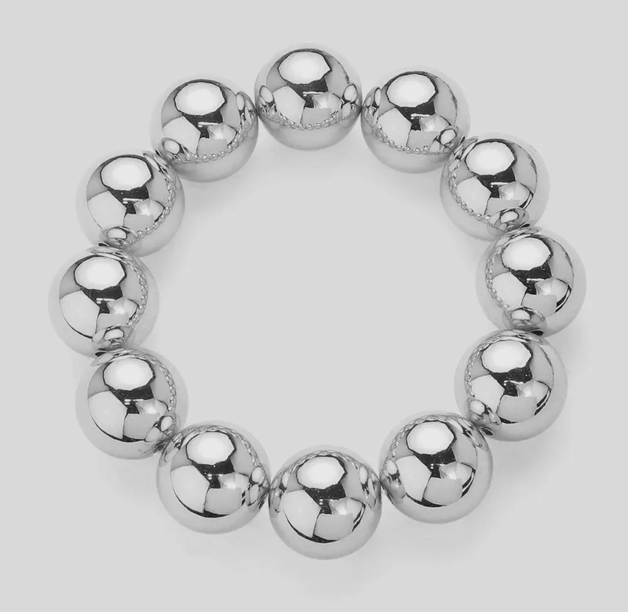 Chunky Metal Ball Bracelet