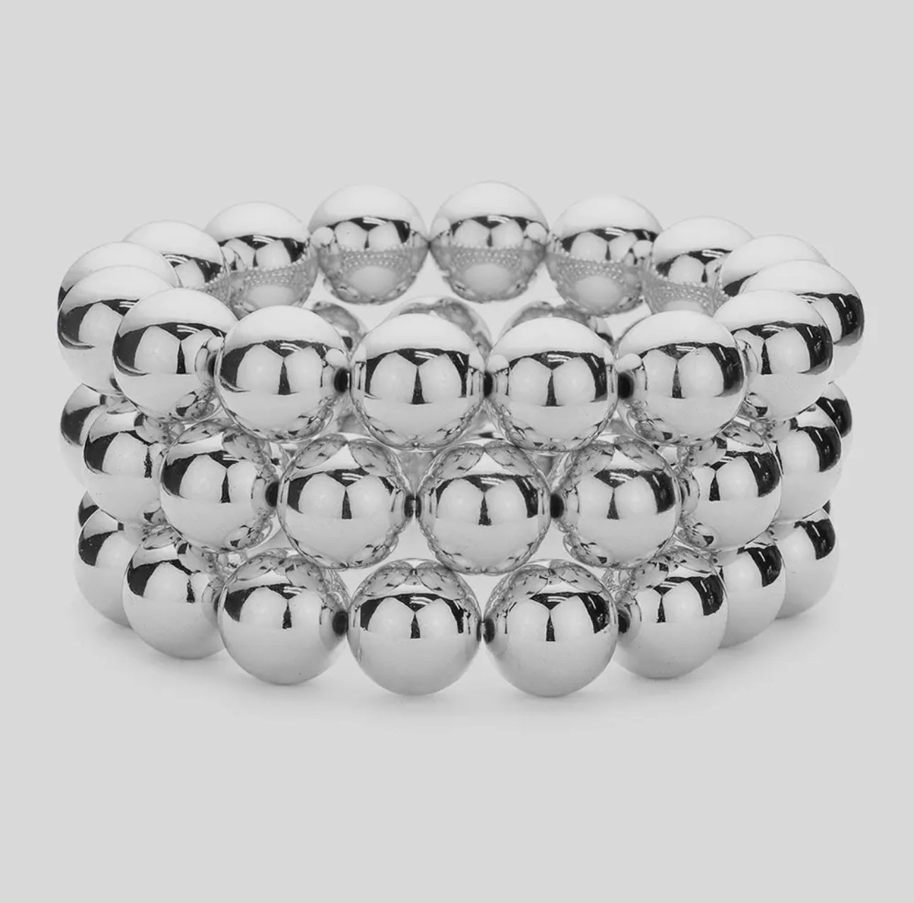 3 pack Metal Ball Bracelets