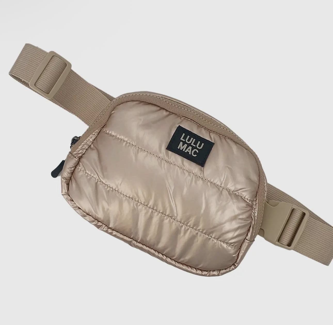 Lulu Mac Puffer Metallic Belt Bag