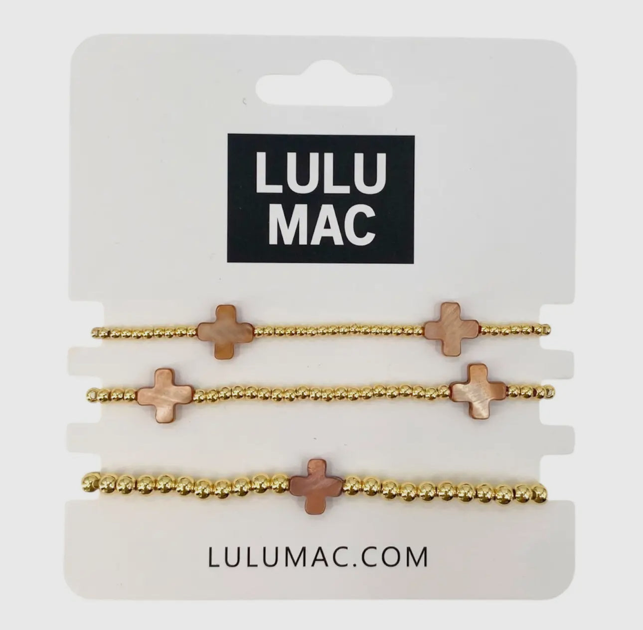 Lulu Mac Cross Bracelet Stack