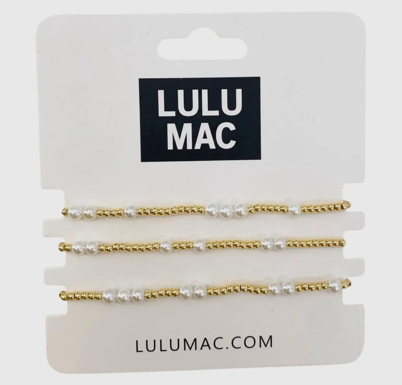 Lulu Mac 3 Bracelet Pearl Stack