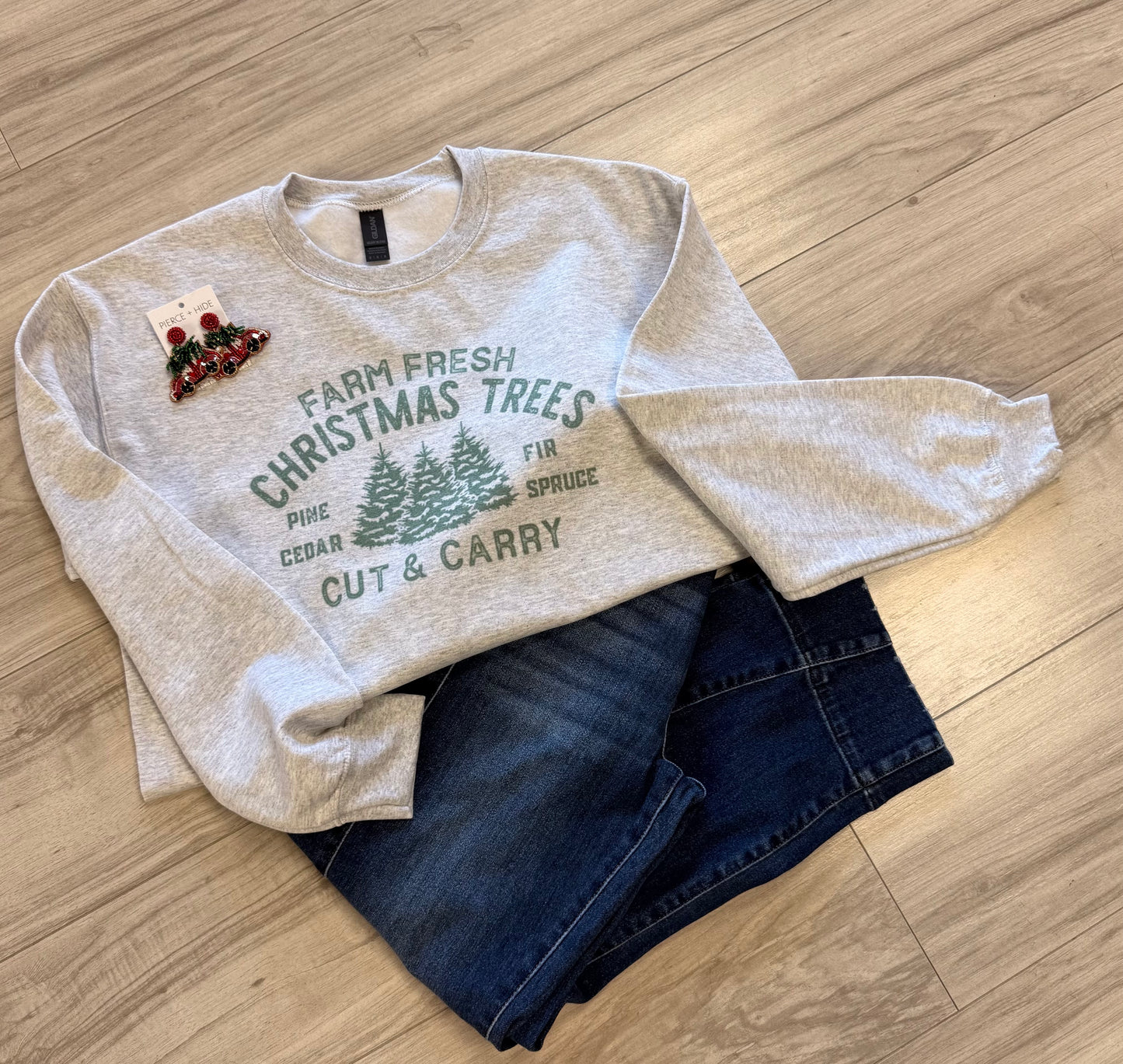 Farm Fresh Christmas Tree Sweatshirt