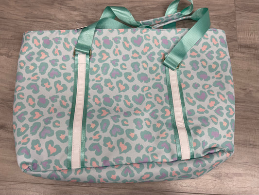 Mint Leopard Tote