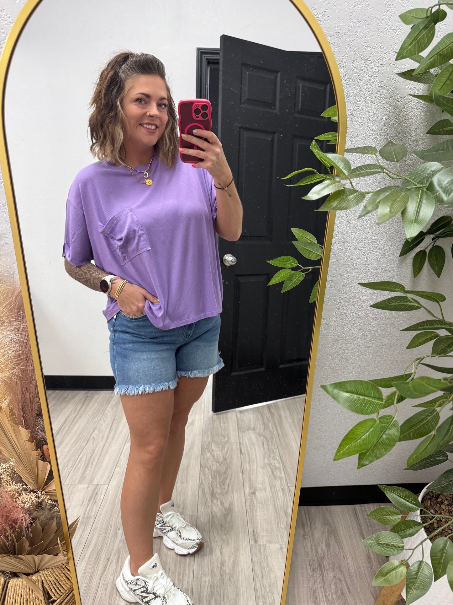 Lavender Everyday Oversized Top