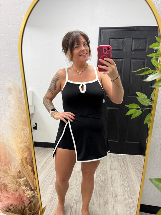 Front Slit Athletic Dress