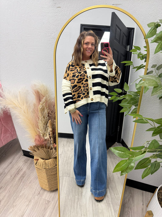 High Rise Wide Leg Jeans