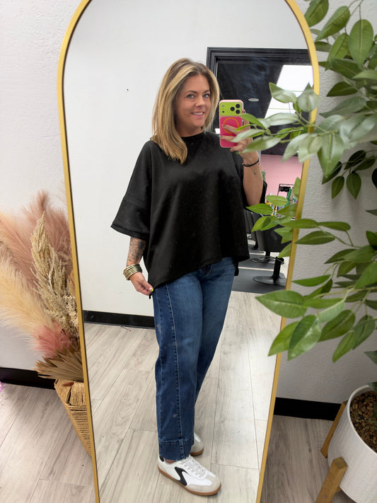 Black Scuba Top