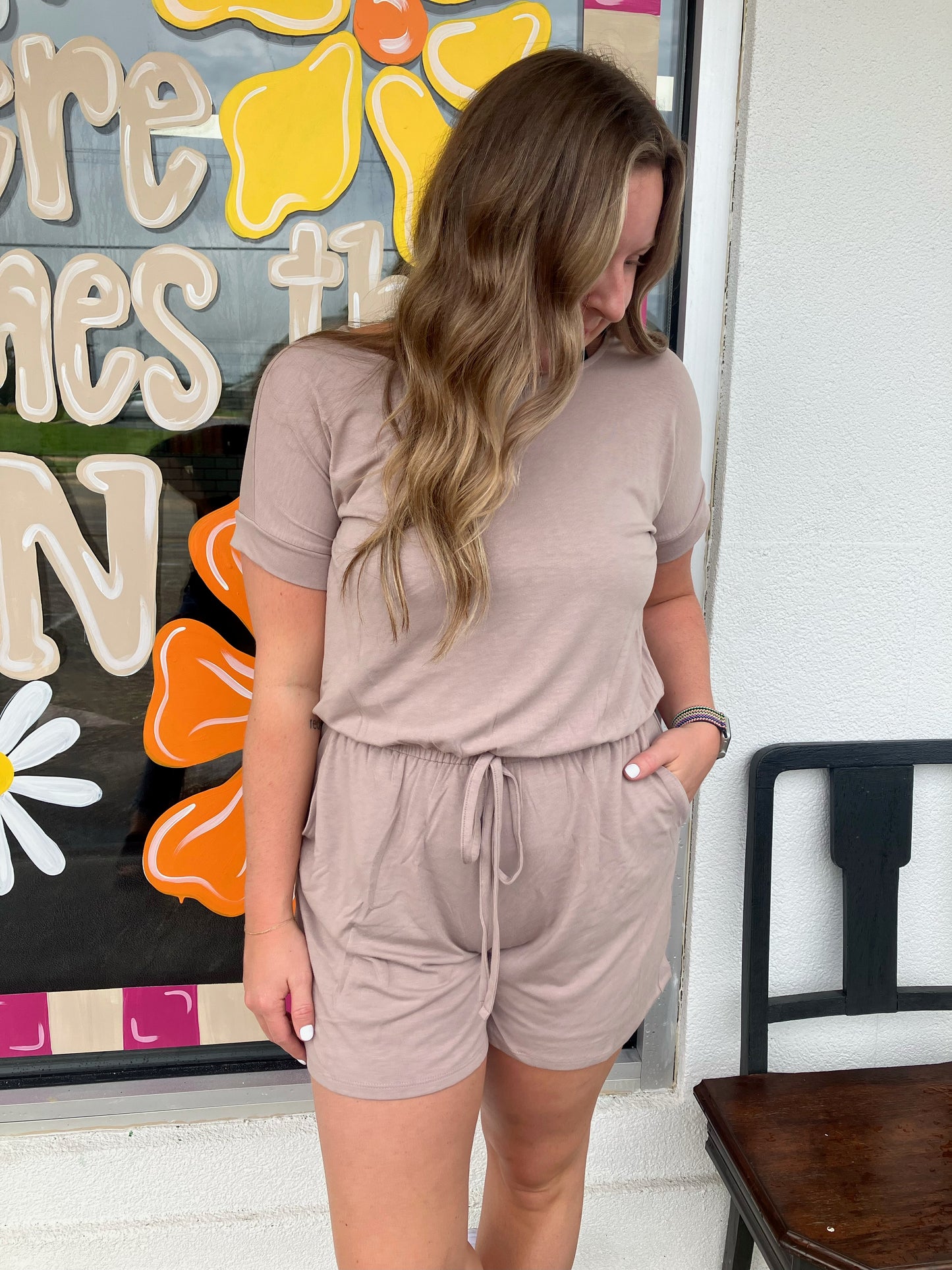 Mocha Short Romper