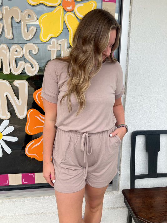 Mocha Short Romper